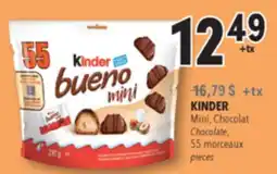 Familiprix KINDER Mini Chocolate, 55 pieces offer