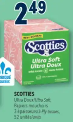 Familiprix SCOTTIES Ultra Soft 3-Ply tissues, 52 units offer