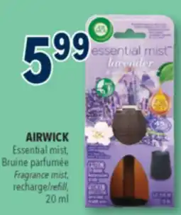 Familiprix AIRWICK, Essential mist, Fragrance mist, refill, 20 ml offer