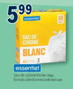 Familiprix ESSENTIEL, Kitchen bags, selected sizes offer