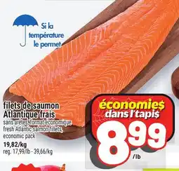 Metro FILETS DE SAUMON ATLANTIQUE FRAIS | FRESH ATLANTIC SALMON FILLETS offer