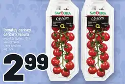 Metro TOMATES CERISES CERIZO SAVOURA | SAVOURA CERIZO CHERRY TOMATOES offer