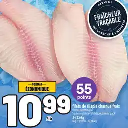 Metro FILETS DE TILAPIA CHARNUS FRAIS | FRESH MEATY TILAPIA FILLETS offer
