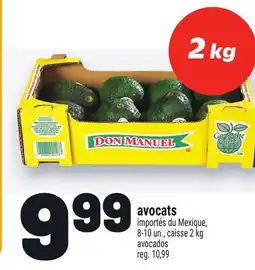 Metro AVOCATS | AVOCADOS offer