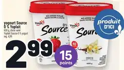 Metro YOGOURT SOURCE 0% YOPLAIT | YOPLAIT SOURCE 0% YOGURT offer