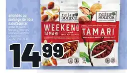 Metro AMANDES OU MÉLANGE DE NOIX NATURSOURCE | NATURSOURCE ALMONDS OR MIXED NUTS offer