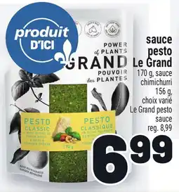 Metro SAUCE PESTO LE GRAND | LE GRAND PESTO SAUCE offer