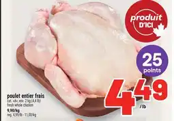 Metro POULET ENTIER FRAIS | FRESH WHOLE CHICKEN offer