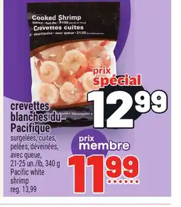 Metro CREVETTES BLANCHES DU PACIFIQUE | PACIFIC WHITE SHRIMP offer
