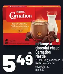 Metro MÉLANGE À CHOCOLAT CHAUD CARNATION NESTLÉ | NESLÉ CARNATION HOT CHOCOLATE MIX offer