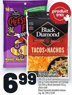 Metro FROMAGE RÂPÉ BLACK DIAMOND | BLACK DIAMOND SHREDDED CHEESE offer