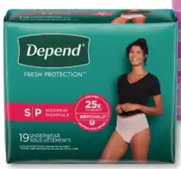 Familiprix DEPEND or POISE, Selected products and sizes offer