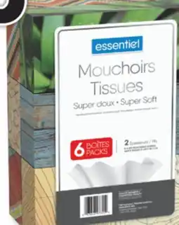 Familiprix ESSENTIEL, Bathroom tissue, 8 double rolls or Tissues, 6 packs offer
