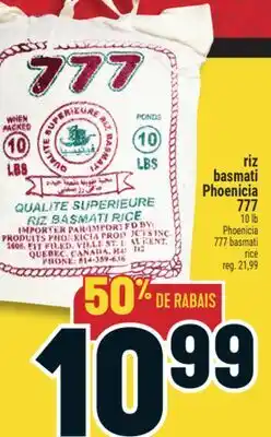 Marché Adonis RIZ BASMATI PHOENICIA 777 | PHOENICIA 777 BASMATI RICE offer