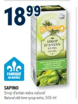 Familiprix SAPINO, Natural old time syrup extra, 500 ml offer