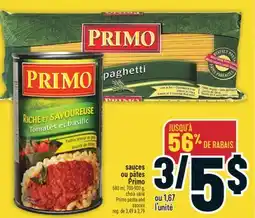 Marché Adonis Sauces ou pâtes Primo offer