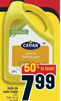 Marché Adonis Huile de maïs Cedar offer