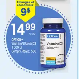 Uniprix OPTION+ Vitamine/Vitamin D3 offer