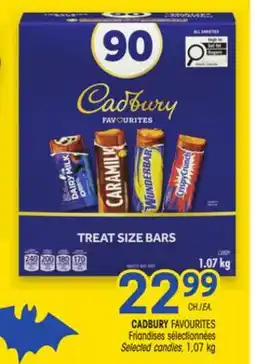 Uniprix CADBURY FAVOURITES Friandises sélectionnées/Selected candies offer