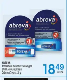 Uniprix ABREVA Traitement des feux sauvages Crème/Cold sore treatment Cream offer