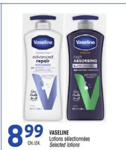Uniprix VASELINE Lotions sélectionnées /Selected lotions offer