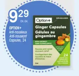 Uniprix OPTION+ Anti-nauséeux/Anti-nauseant Capsules offer