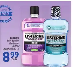 Uniprix LISTERINE Rince-bouches sélectionnés/Selected mouthwashes offer