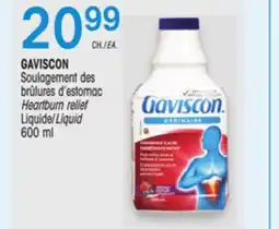 Uniprix GAVISCON Soulagement des brûlures d'estomac/Heartburn relief, Liquide/Liquid offer