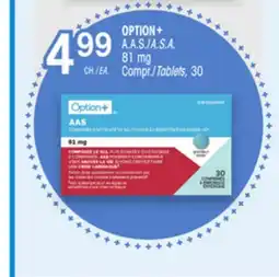 Uniprix OPTION+ A.A.S./A.S.A. 81 mg offer