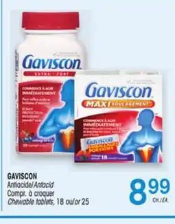 Uniprix GAVISCON Antiacide Compr. à croquer/Antacid Chewable tablets offer