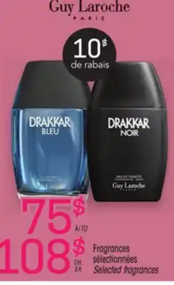 Uniprix GUY LAROCHE Fragrances sélectionnées/Selected fragrances offer