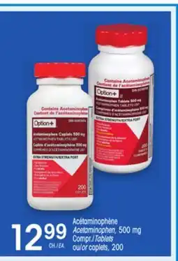 Uniprix OPTION+ Acétaminophène/Acetaminophen, 500 mg offer