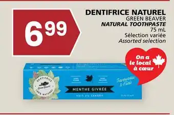 Rachelle-Bery Grocery GREEN BEAVER NATURAL TOOTHPASTE offer
