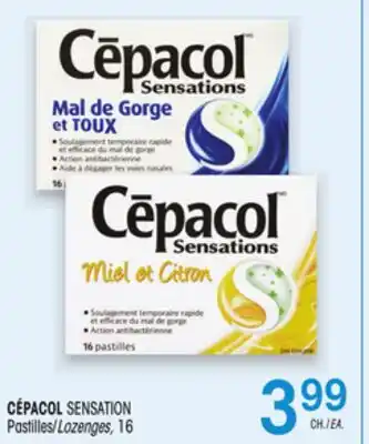 Uniprix CÉPACOL SENSATION Pastilles/Lozenges offer
