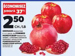 Provigo POMEGRANATE OR HONEYCRISP APPLES offer