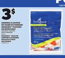 Provigo SEAQUEST CRAB OR LOBSTER FLAVOURED POLLOCK FLAKES OR CHUNKS, 227 G offer