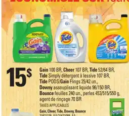 Provigo GAIN, CHEER, TIDE, DOWNY, BOUNCE offer