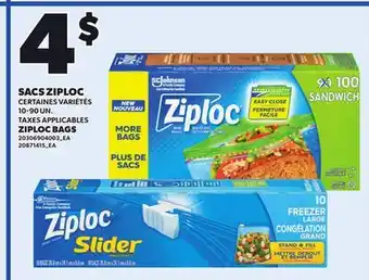 Provigo ZIPLOC BAGS, 10-90 UN offer