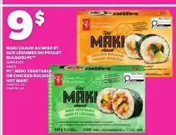 Provigo PC MISO VEGETABLE OR CHICKEN BULGOGI HOT MAKI, 444 G offer