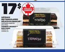 Provigo FARMER'S MARKET BAR CAKES, 675-770 G offer