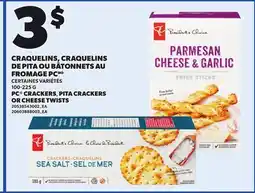 Provigo PC CRACKERS, PITA CRACKERS OR CHEESE TWISTS, 100-225 G offer