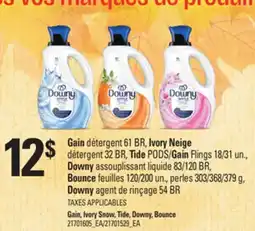 Provigo GAIN, IVORY SNOW, TIDE, DOWNY, BOUNCE offer