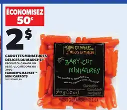 Provigo FARMER'S MARKET MINI CARROTS, 340 G offer