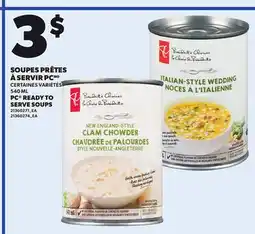 Provigo PC READY TO SERVE SOUPS, 540 ML offer