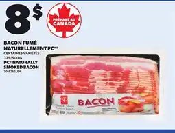Provigo PC NATURALLY SMOKED BACON, 375/500 G offer