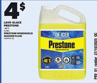 Provigo PRESTONE WINDSHIELD WASHER FLUID offer