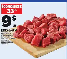 Provigo STEWING BEEF offer