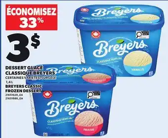 Provigo BREYERS CLASSIC FROZEN DESSERT, 1,4 L offer