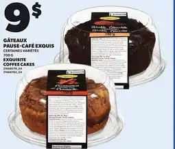 Provigo EXQUISITE COFFEE CAKES, 700 G offer