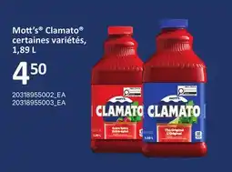 Provigo MOTT'S CLAMATO , 1,89 L offer